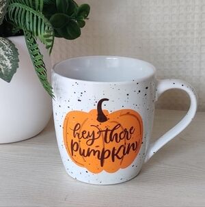 "Hey There Pumpkin" Speckled Ceramic Mug 12 fl. oz